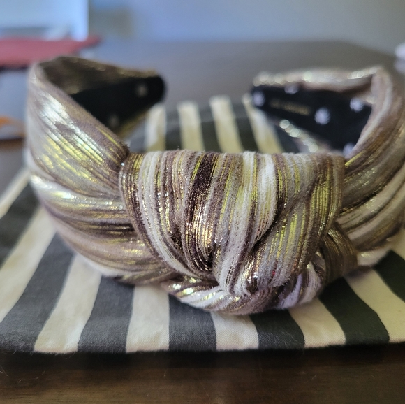 Lele Sadoughi Mixed Metallic headband - Picture 3 of 5